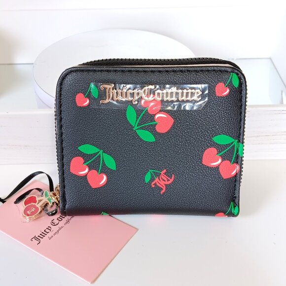 Juicy Couture Handbags - NWT! Juicy Couture Cherry Design Women's Fashion Wallet with Cherry Charm